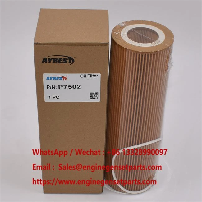 P7502 Aftermarket Eco Oil Filter Element For Scania Doosan Engines factory P7502 Aftermarket Eco Oil Filter Element For Scania Doosan Engines factory